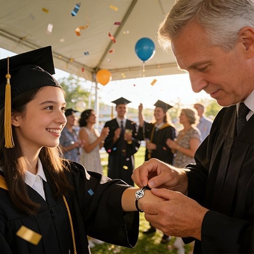 Graduation Commemorative Bracelet-The Graduation Gift That Outshines Cash Every Single Time