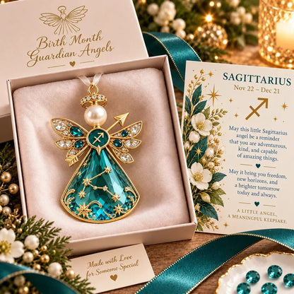 👼 Weihnachtliche Sternzeichen-Schutzengel-Erinnerungsstücke | 12 Sternzeichen mit juwelenfarbenen Designs & bedeutungsvollen Geschenkkarten ✨
