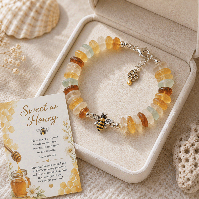 🩵🩵🩵 Sea Glass Blessing Bracelet