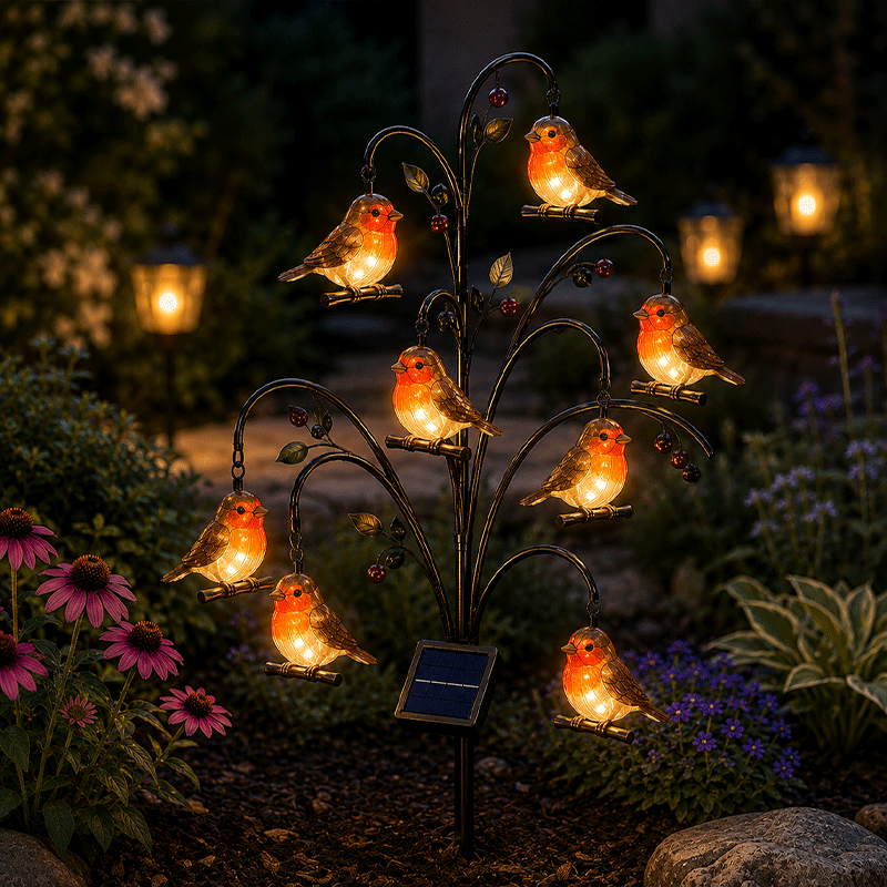 🦩Bird-Shaped Solar Stump Light