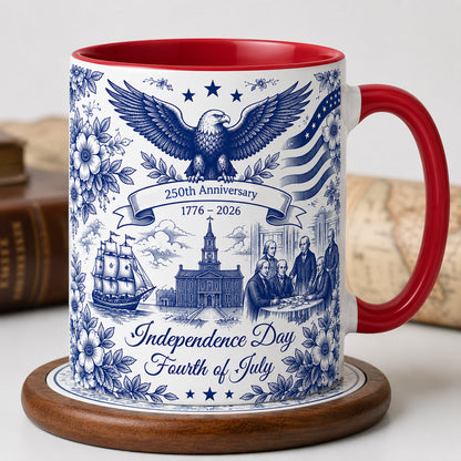 ☕☕Patriotic Semiquincentennial 1776-2026 Mug - 250 Years Anniversary Accent Mug