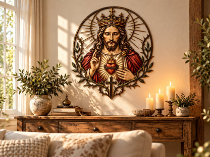 ✝️🙏Sacred Heart of Jesus Metal Wall Art