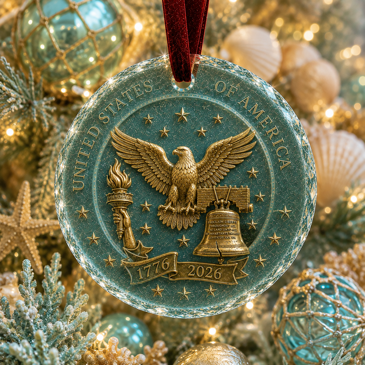 🎅 2026 Christmas Gift 50% Off--Celebrate 250 Years of America 🇺🇸 | 2026 250th Anniversary Christmas Ornament – A Meaningful Patriotic Keepsake & Holiday Gift
