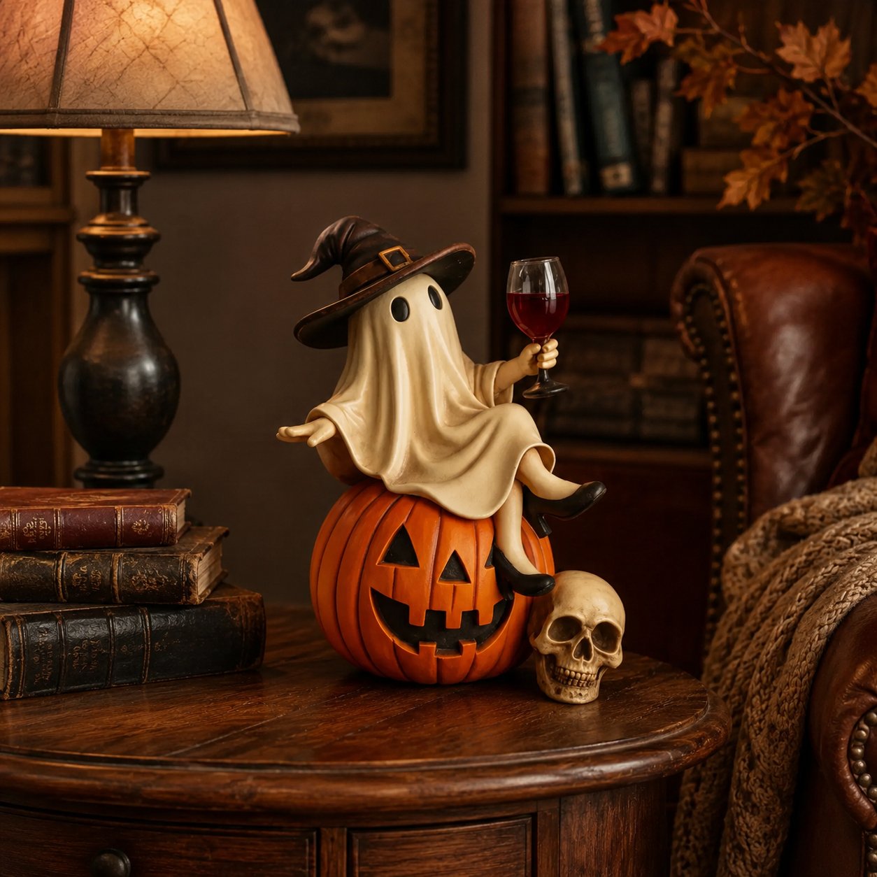 👻👻🍷Ghost Wine Night Halloween Decor