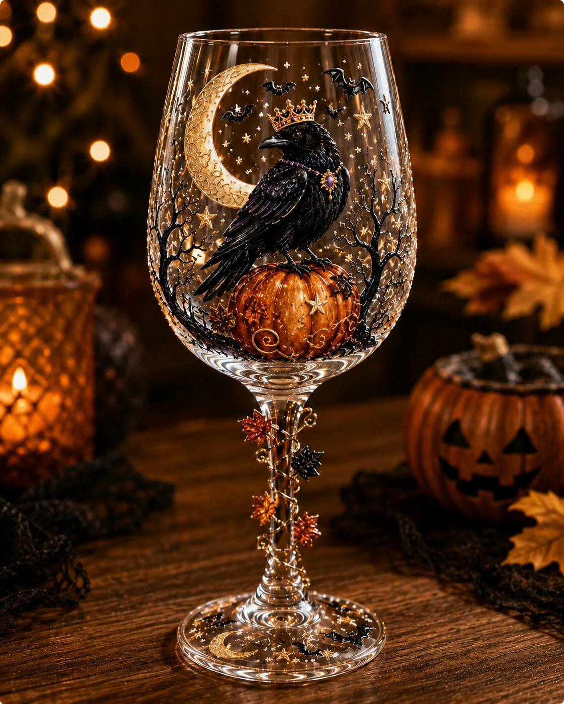 🔥🔥🎁Halloween  Wine Glass Collection Gift Box Set✨