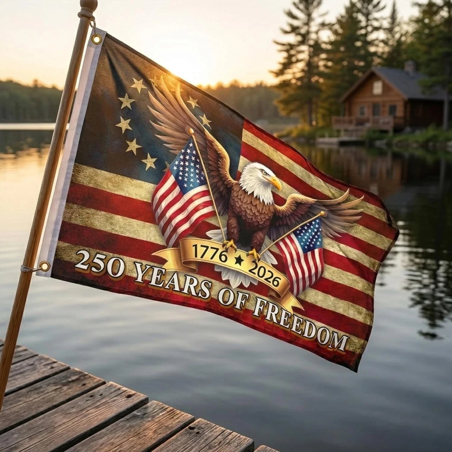 🇺🇸 1776–2026 Patriotic Freedom Flag