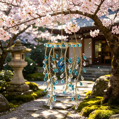 Natural Crystal Willow Branch Suncatcher