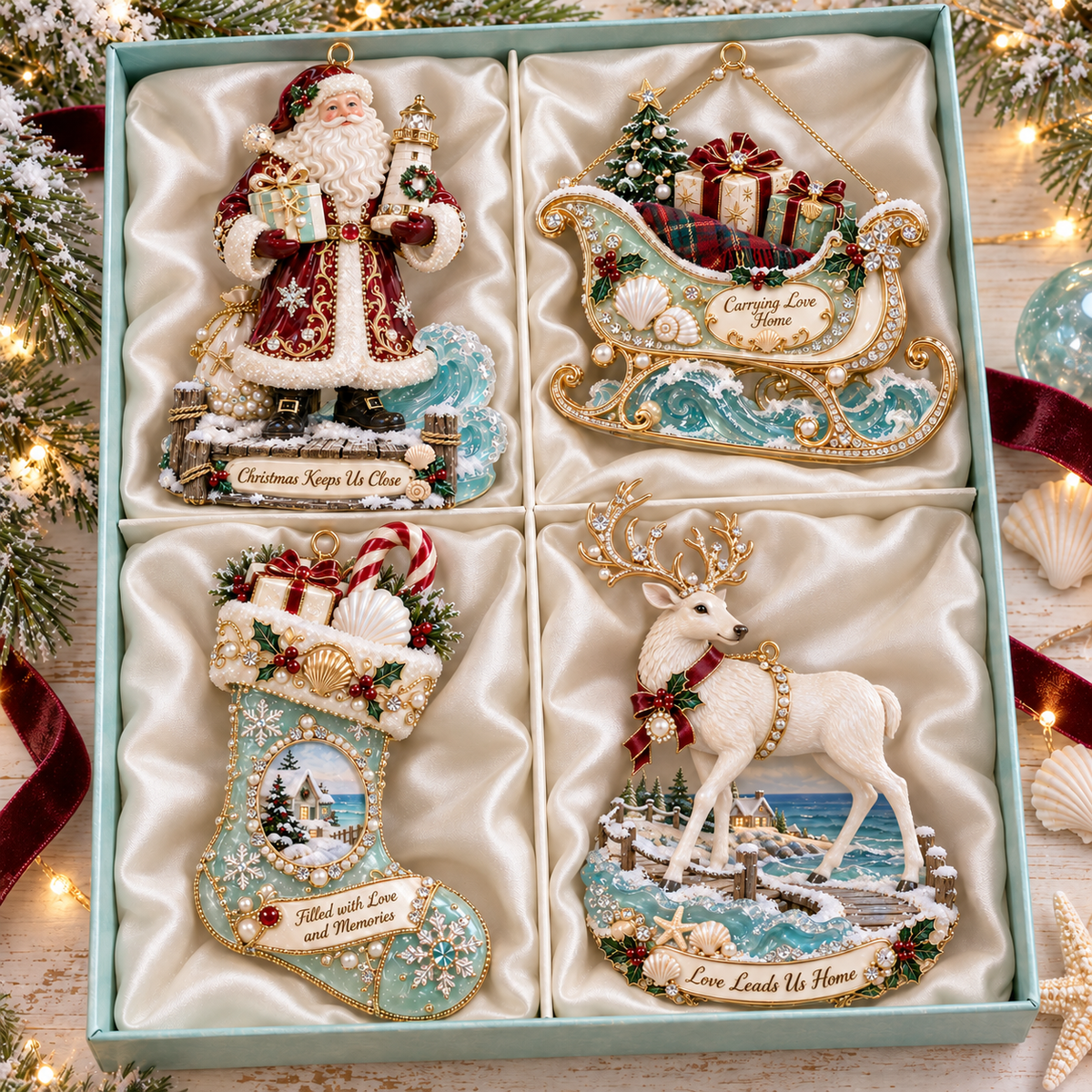 🎅 2026 Christmas Gift 50% Off--Coastal Christmas Magic Christmas tree ornaments