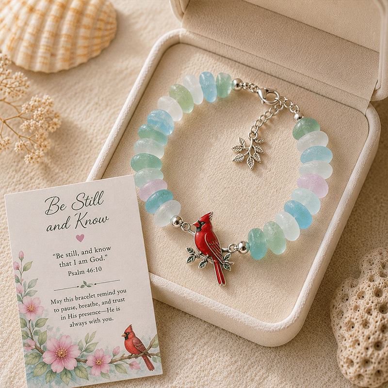 🩵🩵🩵 Sea Glass Blessing Bracelet