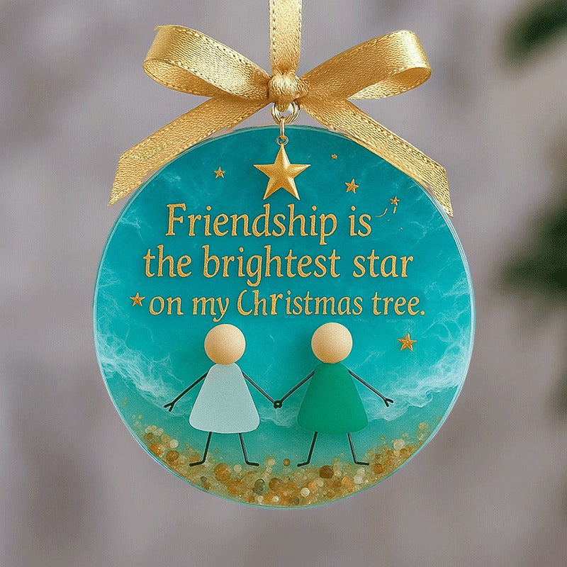 Friendship Sea Glass Christmas Ornament