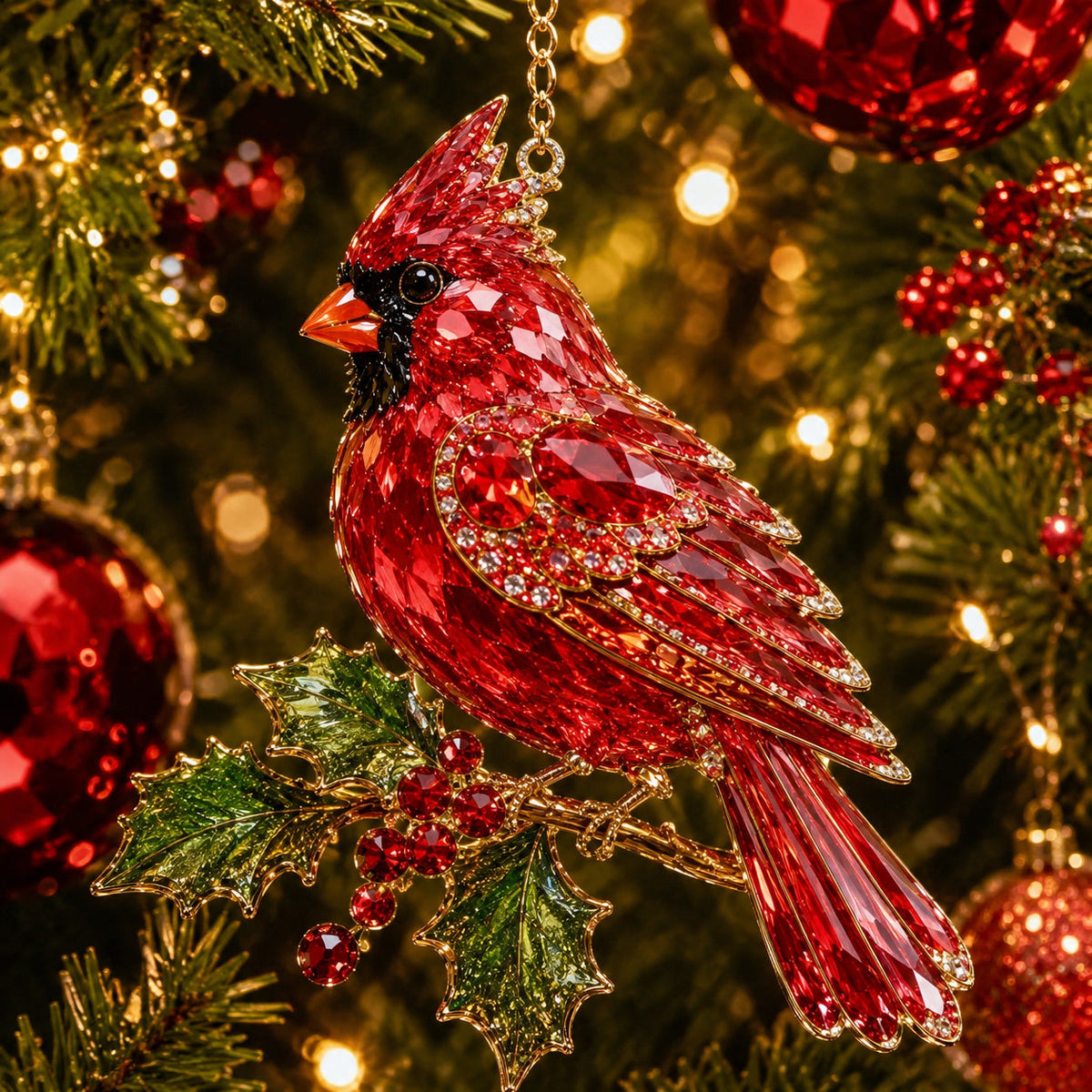 🎅🎅 2026 Christmas Gift 50% Off-- 💎 Luxury Crystal-Style Christmas Ornaments | Sparkling Gemstone Peacock, Butterfly & Bird Tree Decorations for Elegant Holiday Décor 🎄✨