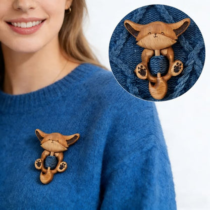 🔥LAST DAY 50% OFF - 🦊Wooden Animal Brooches
