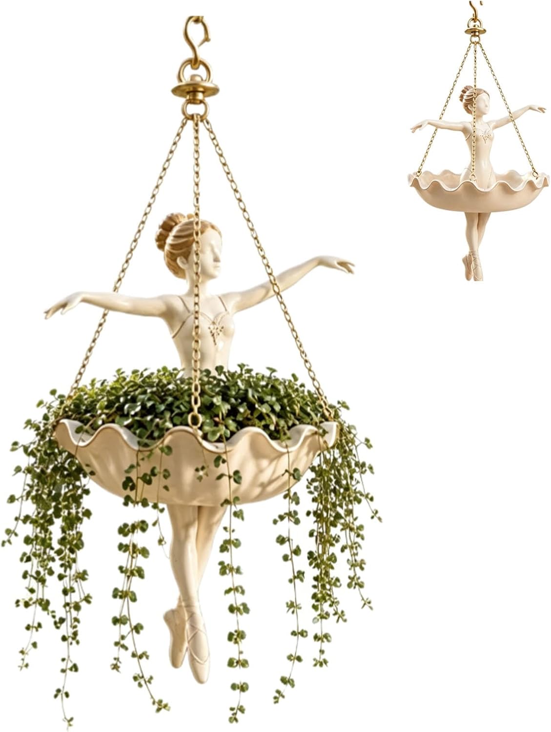 🌿🌿Ballet Dancer Hanging Planter – Graceful Artistry, Living Greenery 🩰🌿