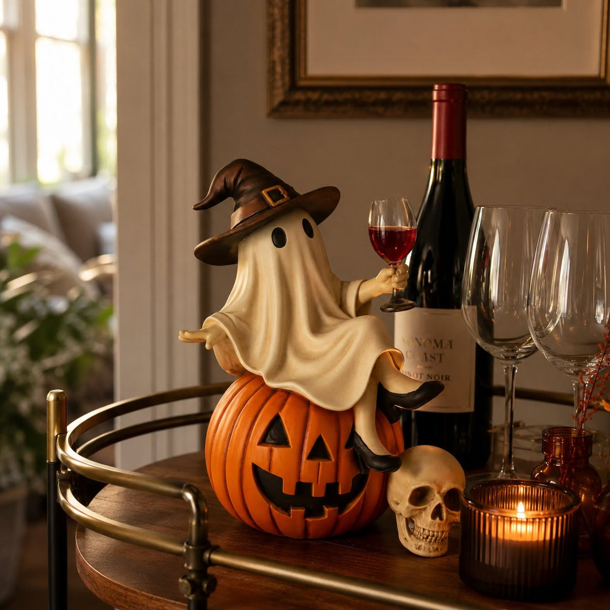 🍷🍷🍷Ghost Wine Night Halloween Decor