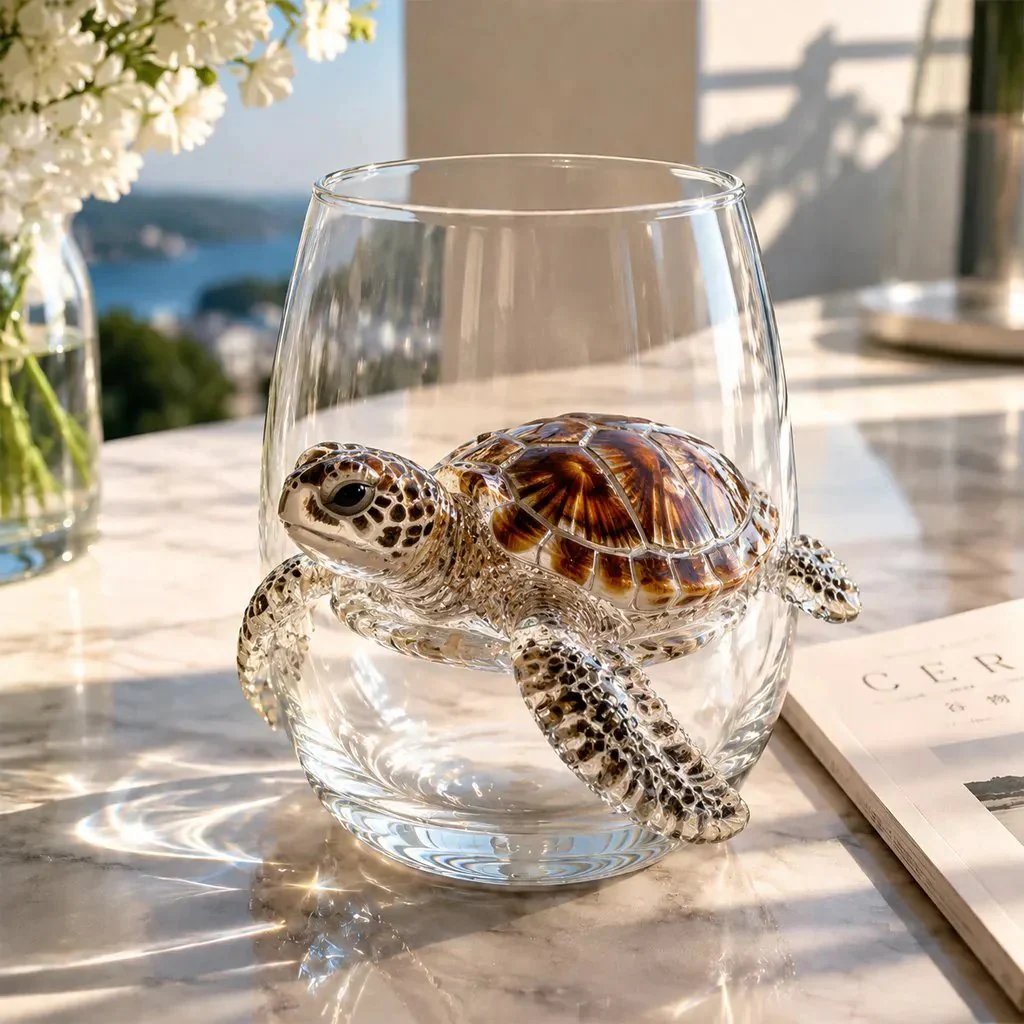 🎁🎁The Perfect Beach House Gift 🌊3D Ocean Animal Artisan Glassware Collection