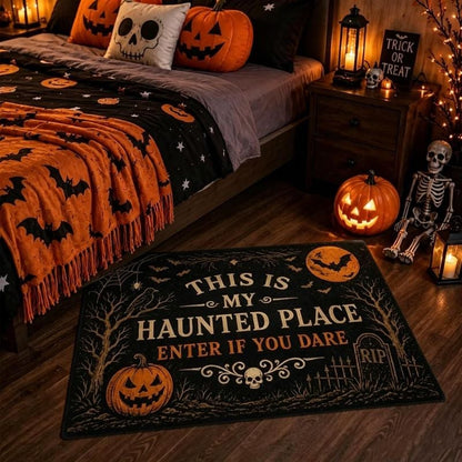 🎃🦇 Welcome to Your Haunted Haven: This Is My Haunted Place Halloween Door Sign