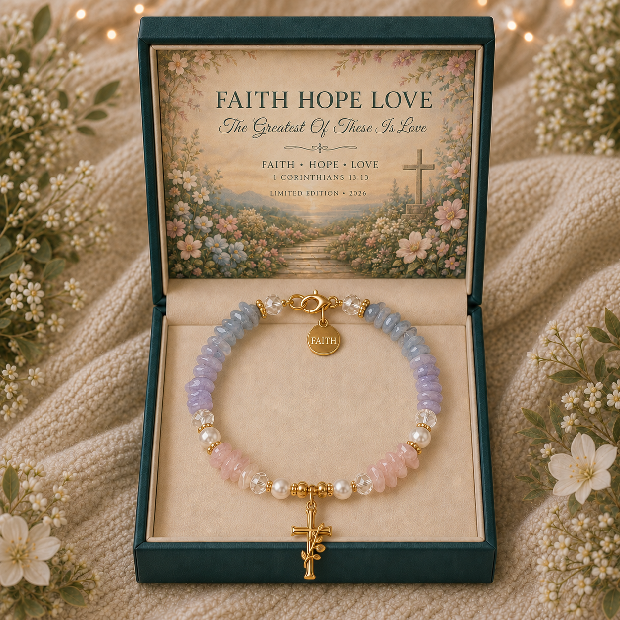 🎅 2026 Christmas Gift 50% Off--✝️ Scripture Faith Bracelet Collection