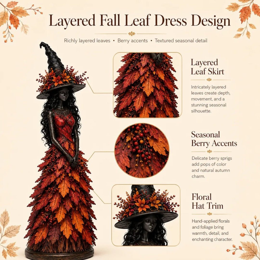 💥LAST DAY 49% OFF - 🧙 Enchanted Autumn Witch Figurine (📦Buy 2 Free Shipping)
