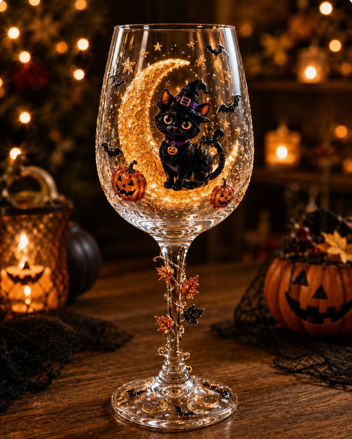 🔥🎁Halloween  Wine Glass Collection Gift Box Set✨