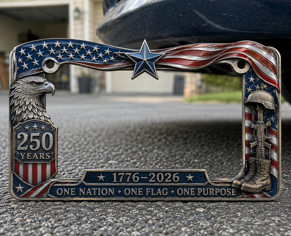 🚗🚗July 4th Gift Hot Sale--Vietnam Veteran Tribute License Plate Frame | Perfect for Front & Rear Use