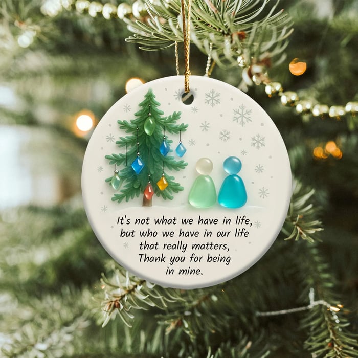 🎁Early Christmas Sale 49% OFF - Sea Glass Timeless Friendship Ornament