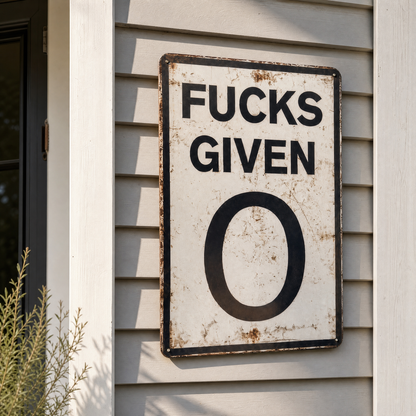 0 Given Funny Metal Signs