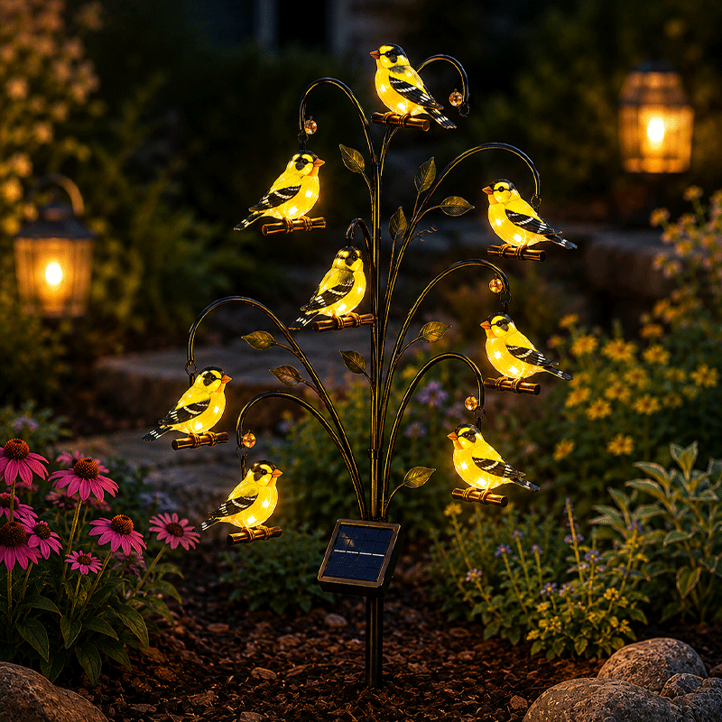 🦩🦩Bird-Shaped Solar Stump Light