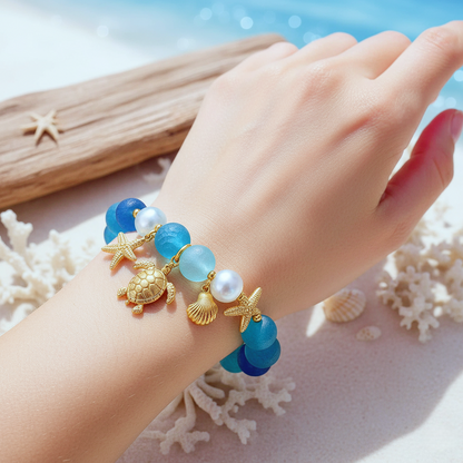 🌊✨ Sea Glass Bracelet