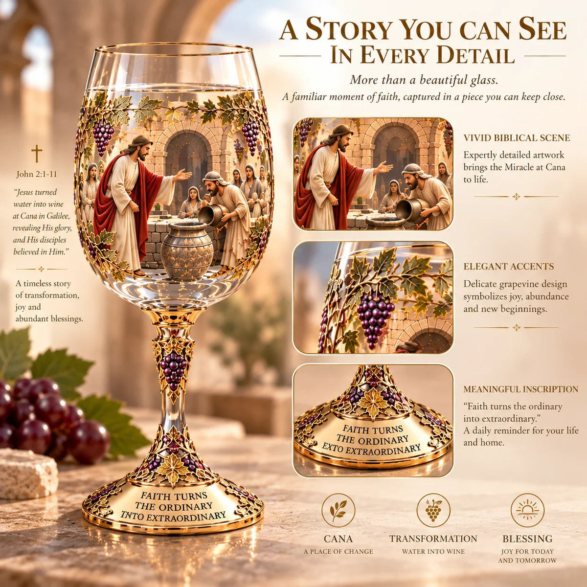 ✝️ ✝️Two Glasses. One Miracle. A Story Worth Keeping.