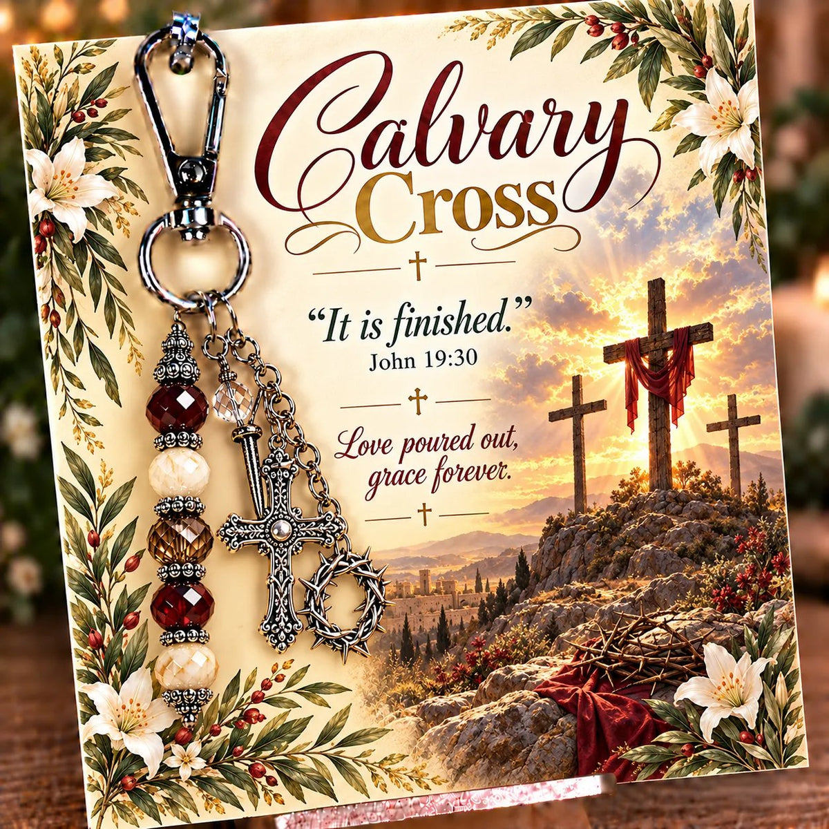 ✝️ Carry Your Faith With You - Christian Scripture & Prayer Keepsake Keychain