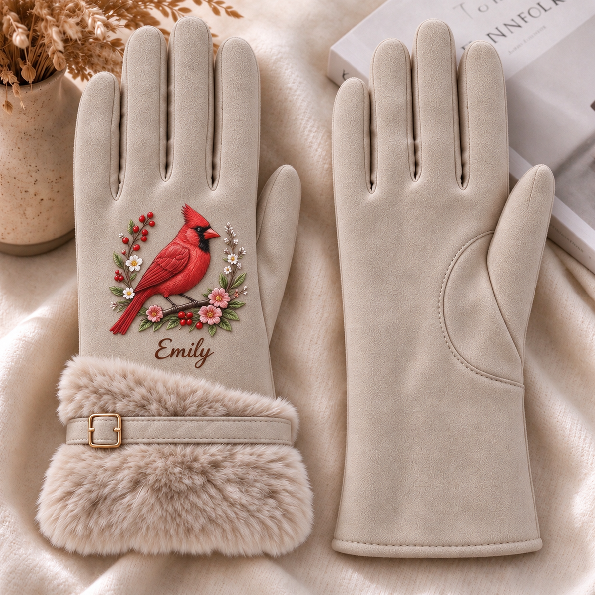 🌸 Personalized Nature Gloves for Women🧤💕