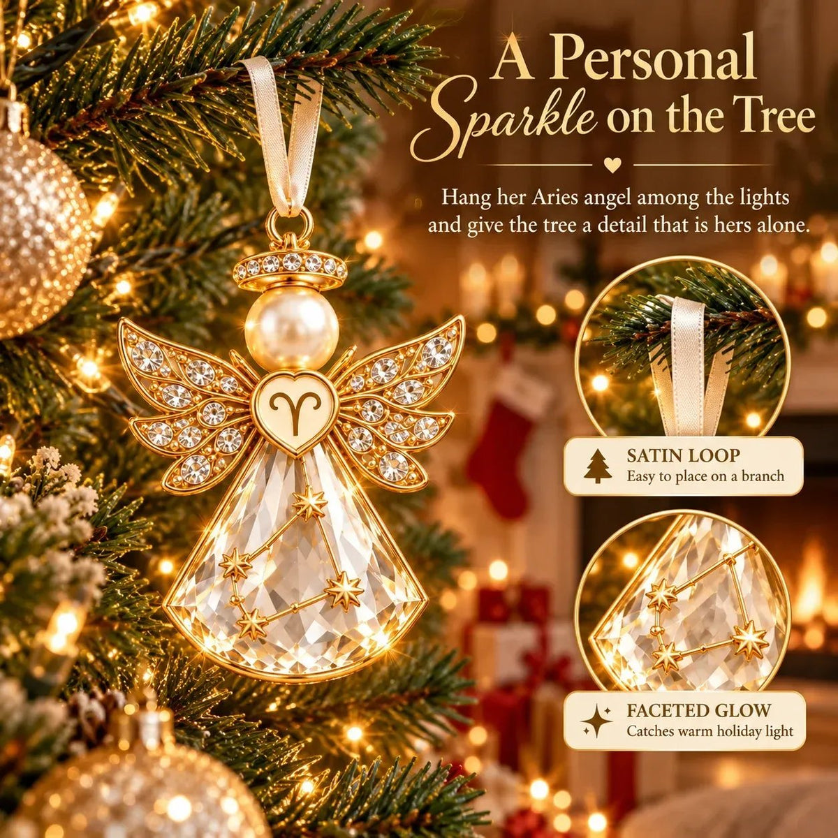 👼 Weihnachtliche Sternzeichen-Schutzengel-Erinnerungsstücke | 12 Sternzeichen mit juwelenfarbenen Designs & bedeutungsvollen Geschenkkarten ✨
