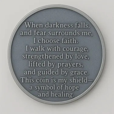 🙏✝️ Cancer Warrior Prayer Coin