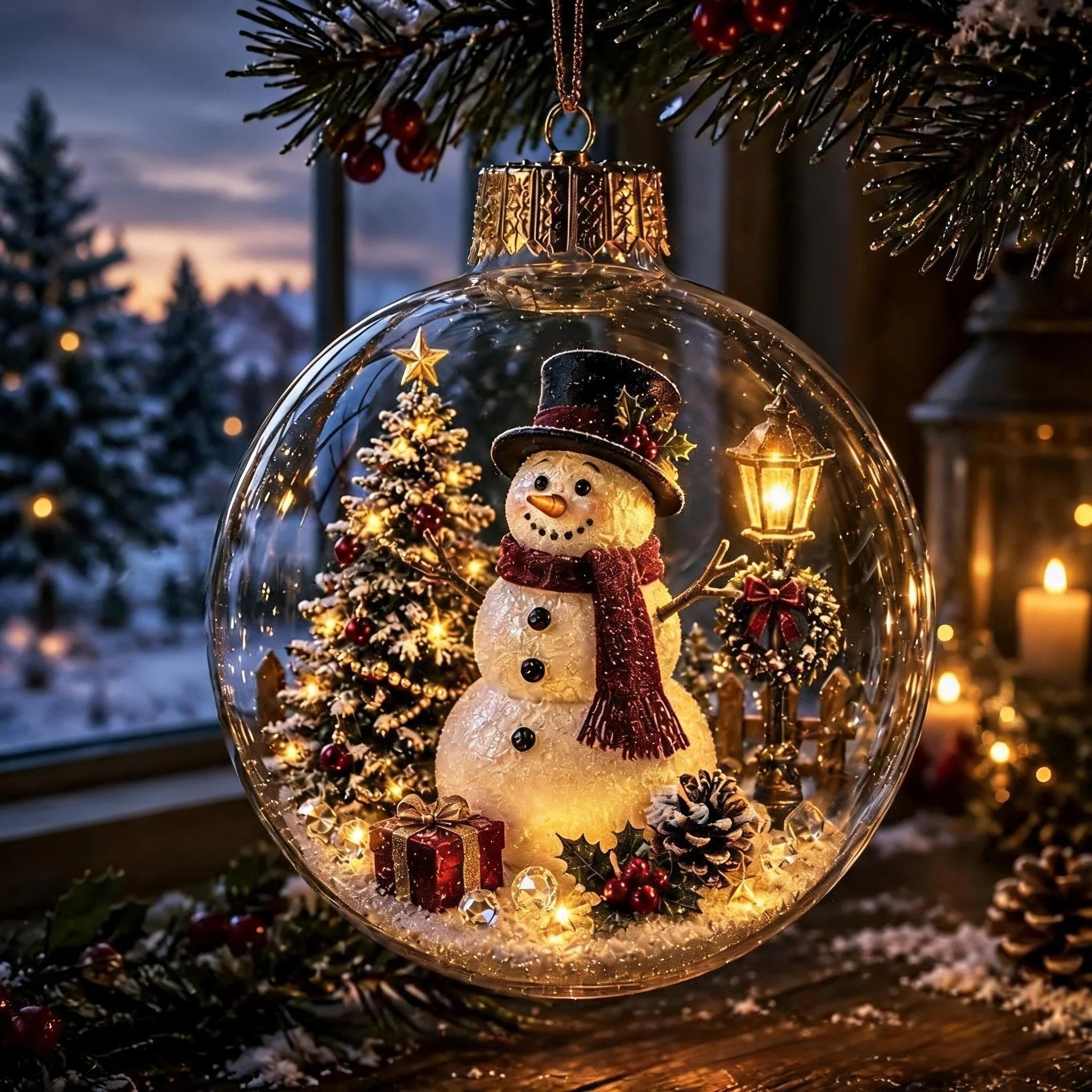 🎅🎅 2026 Christmas Gift 50% Off--Glowing Christmas Diorama Ornament