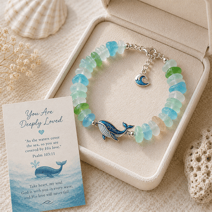 🩵🩵🩵 Sea Glass Blessing Bracelet