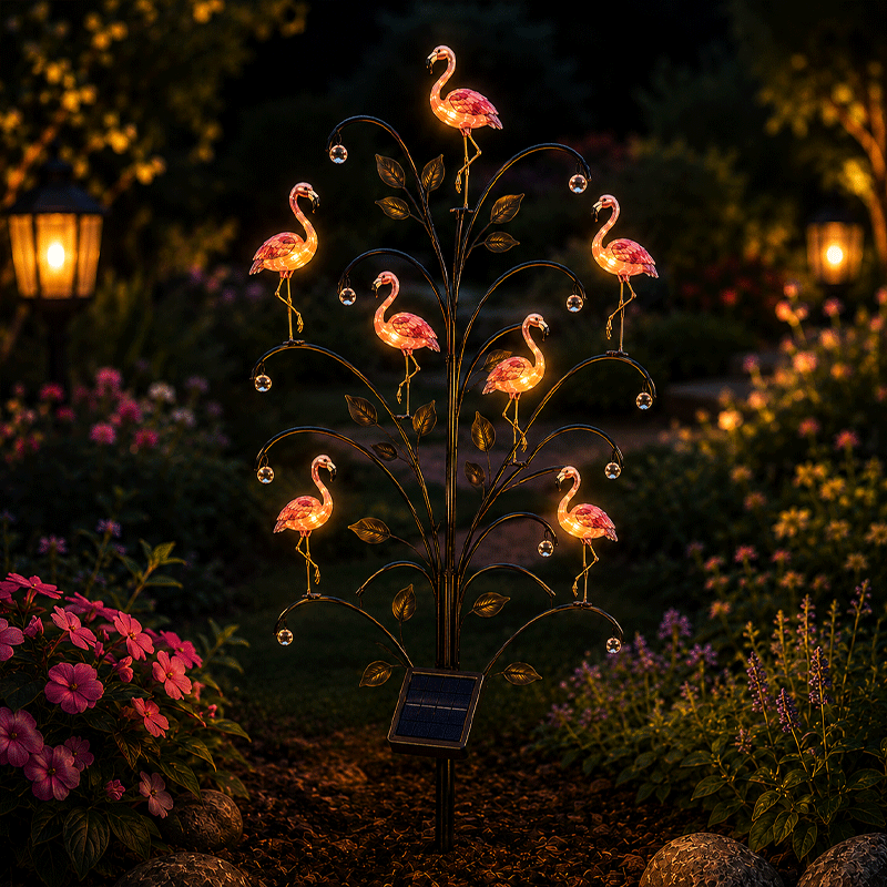 🦩🦩Bird-Shaped Solar Stump Light