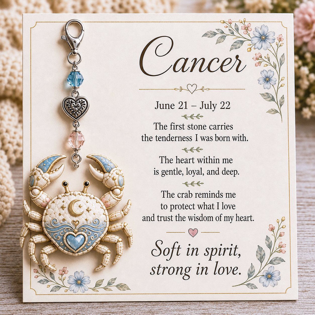 🎅 2026 Christmas Gift 50% Off--✨  Commemorative keychains and cards featuring the birthstones of the 12 zodiac signs