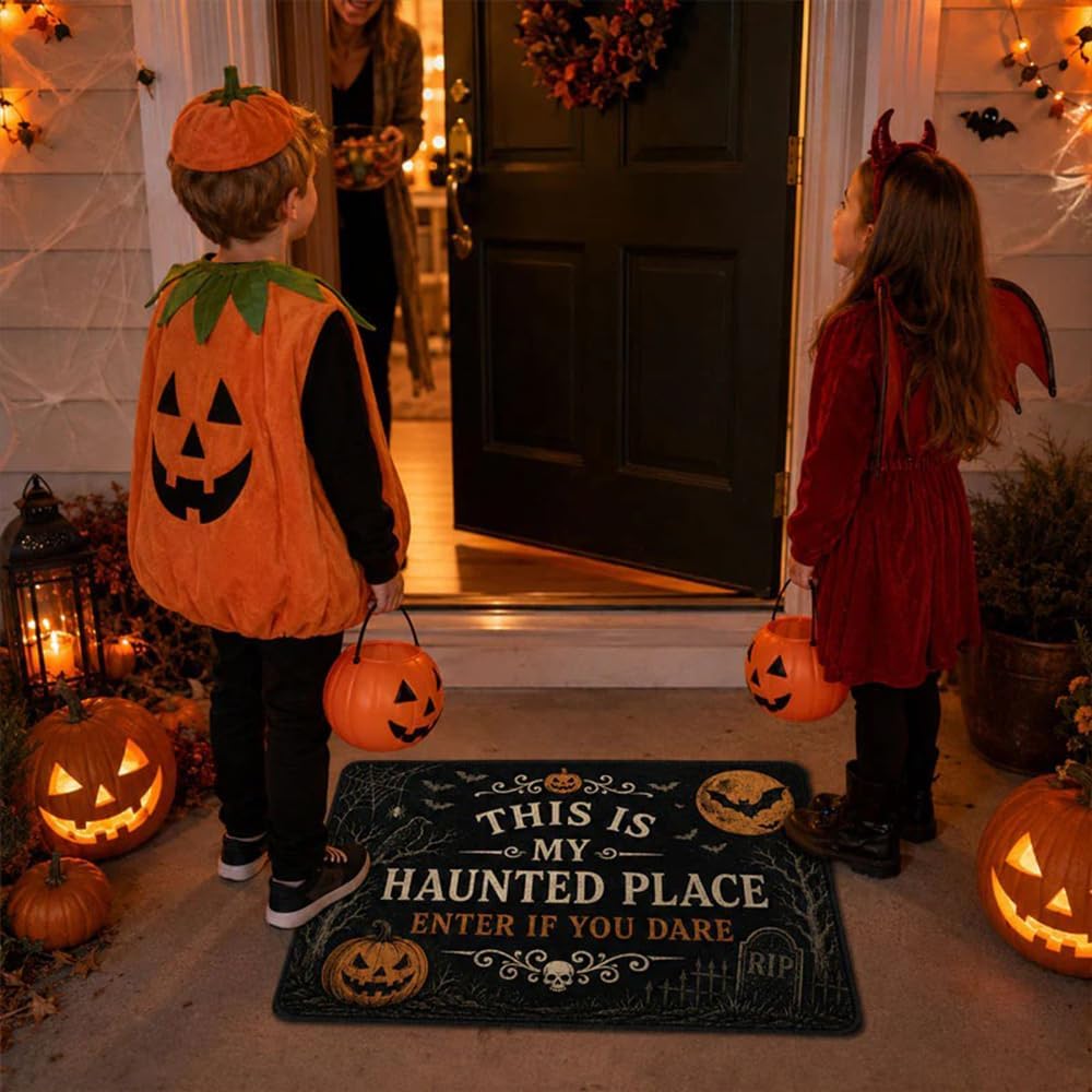 🎃🎃🦇 Welcome to Your Haunted Haven: This Is My Haunted Place Halloween Door Sign