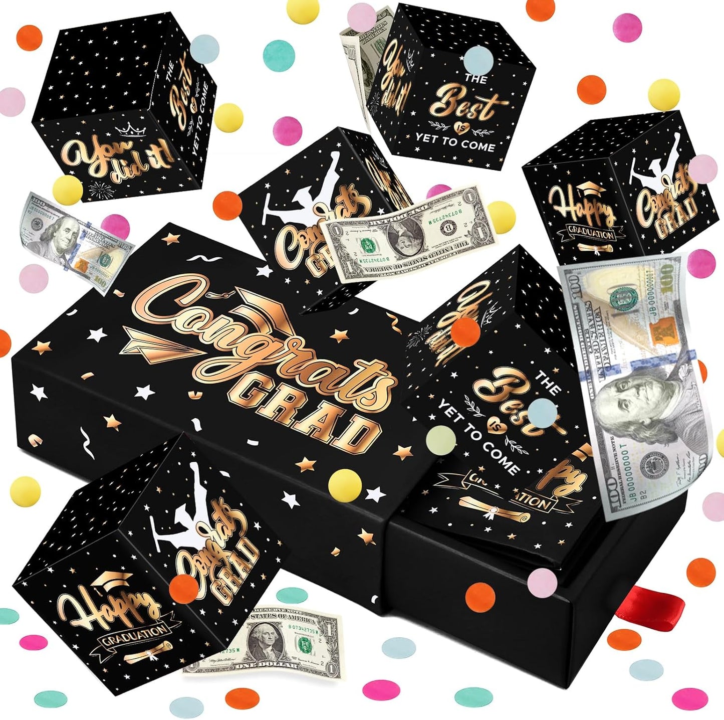 🔥Flash Sale🎁Graduation Explosion Gift Box, Viral Surprise Cash Box for 2026 Graduates (3 Colors)