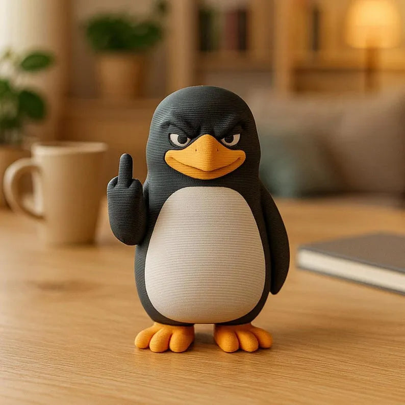 🐧Middle Finger Penguin Figurine