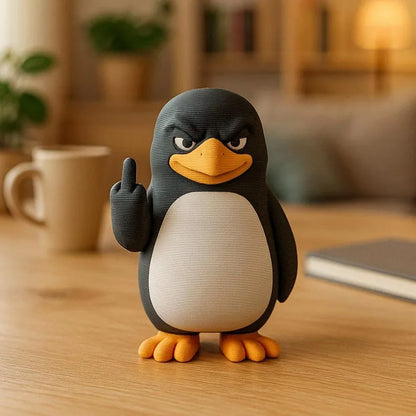 🐧Middle Finger Penguin Figurine