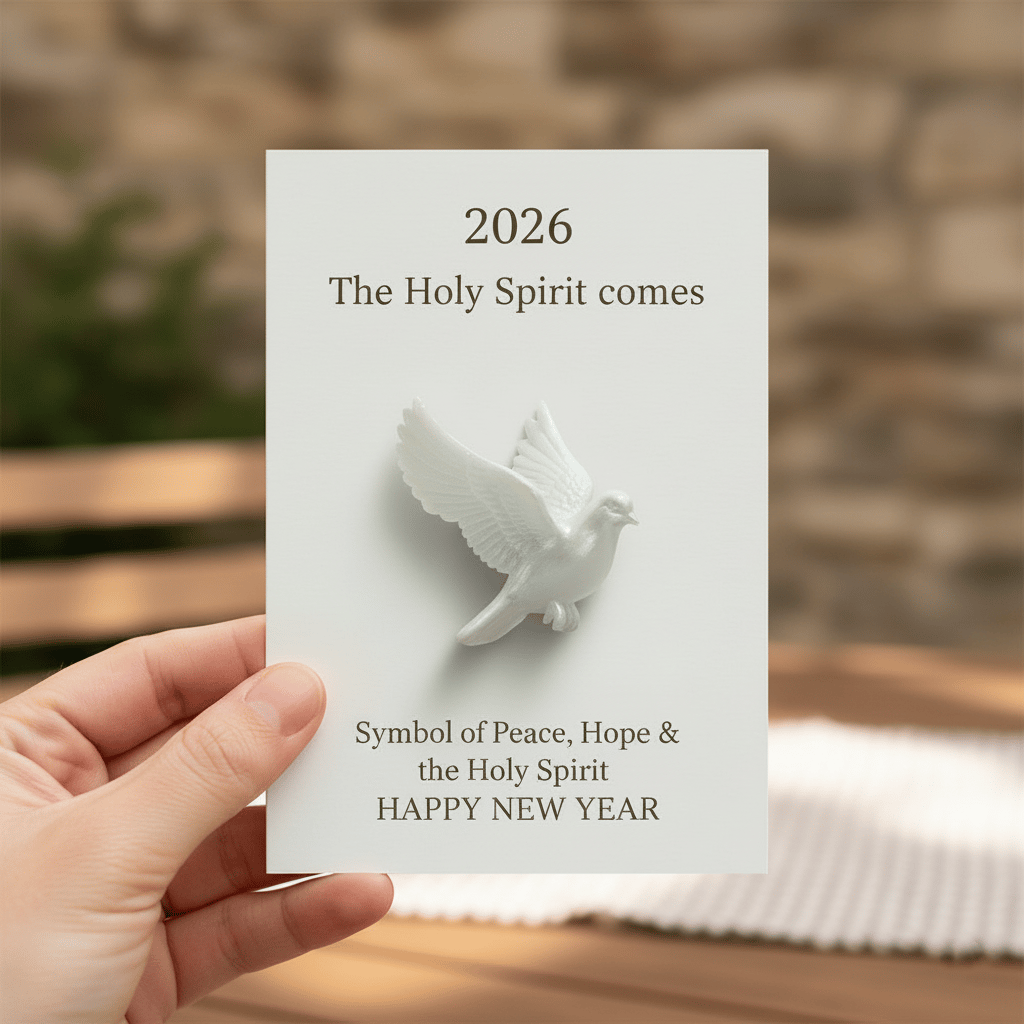 🍀Symbol of God's Peace: Handcrafted White Dove Sculpture for Home, Altar & Prayer 🕊️