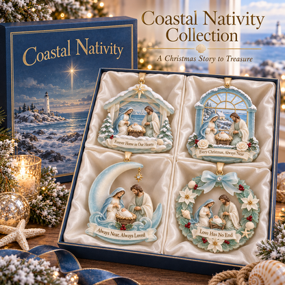 🎅2026 Christmas Gift 50% Off--Coastal Holy Night: The Birth of Love | Nativity by the Sea