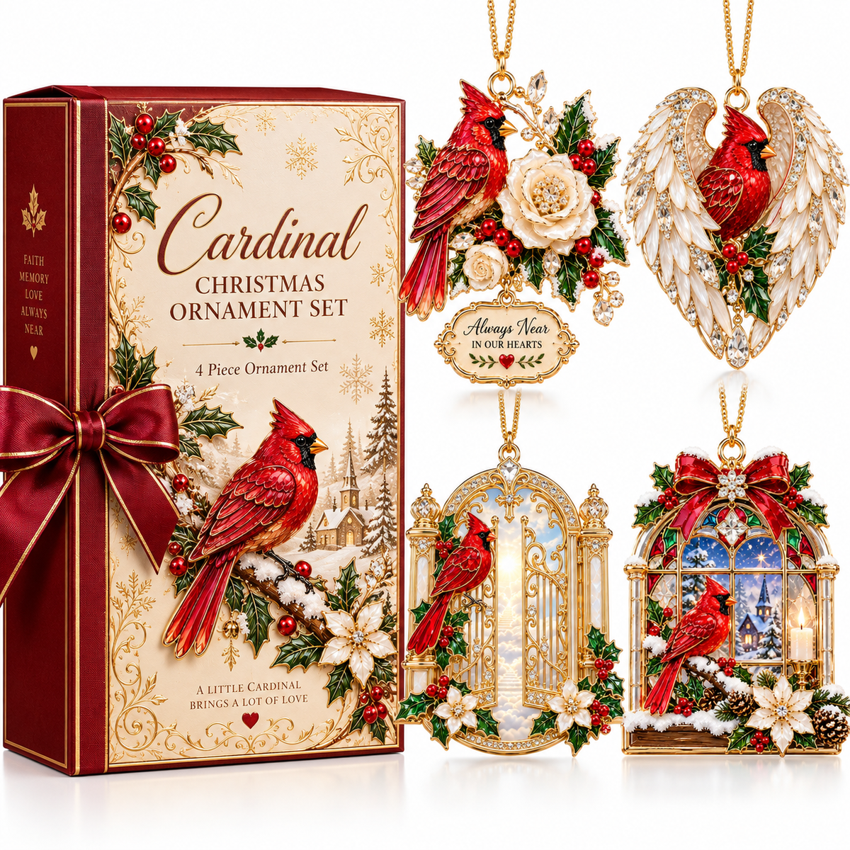 🎅 🎅 2026 Christmas Gift 50% Off--Cardinal Christmas Ornament –  Red Bird Holiday Keepsake, Meaningful Memorial Gift for Family & Loved Ones