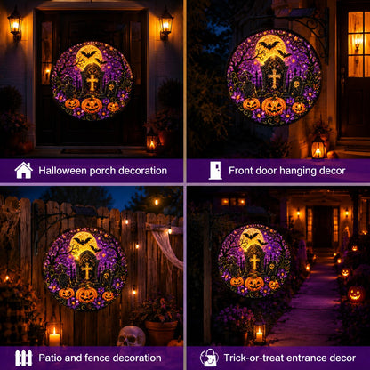 🎃🎃 Solar Halloween LED Hanging Sign Light 👻
