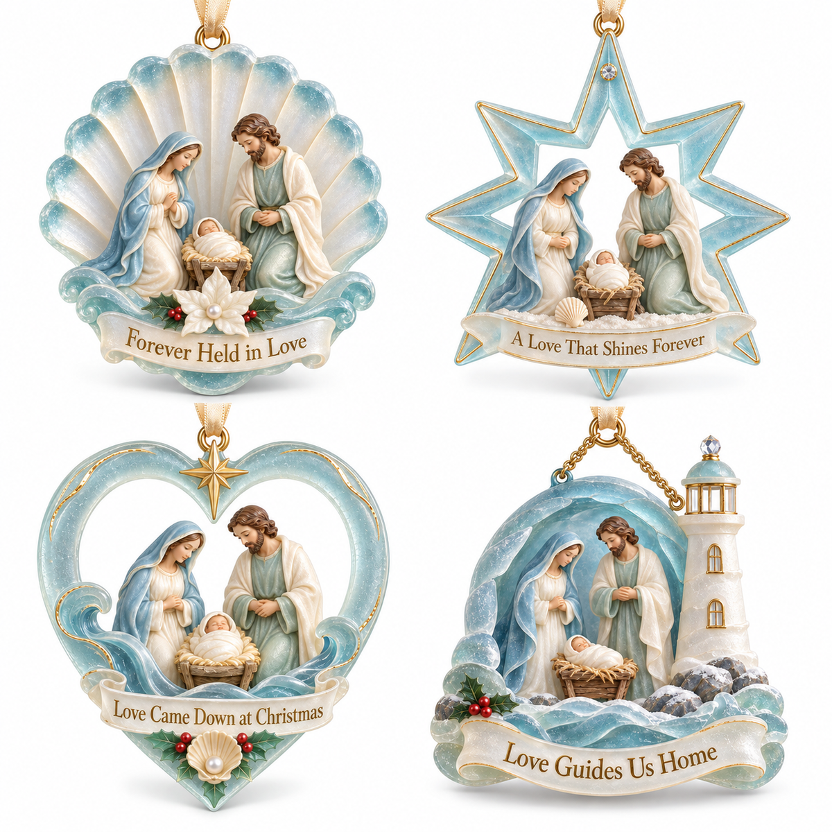 🎅2026 Christmas Gift 50% Off--Coastal Holy Night: The Birth of Love | Nativity by the Sea