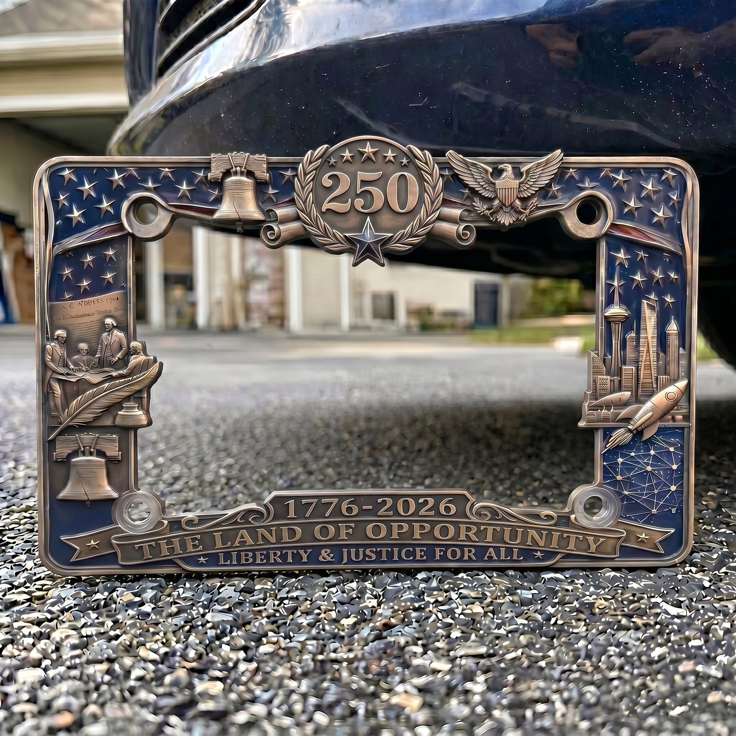 🦅LAST DAY 49% OFF-🔥250th Anniversary Commemorative License Plate Frame