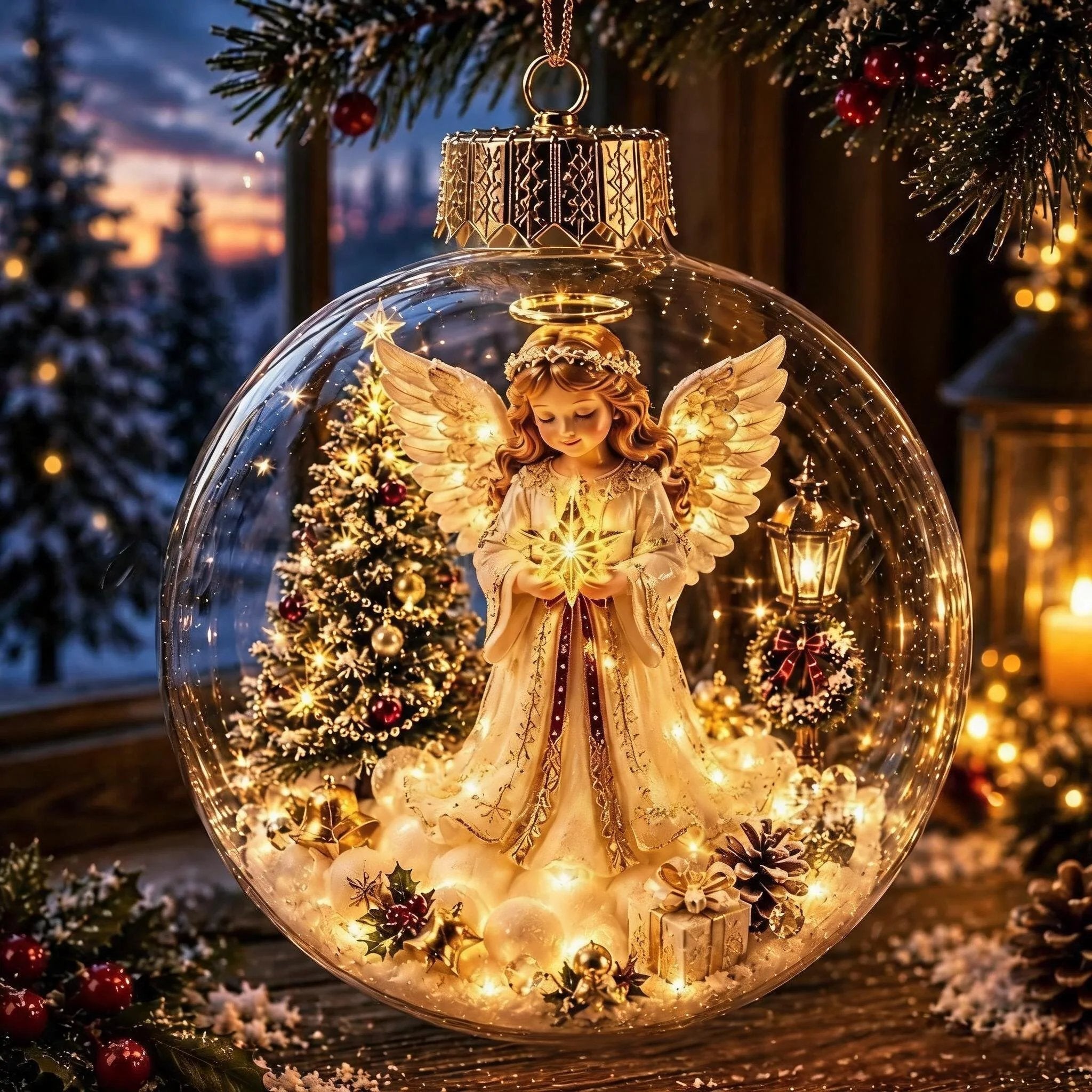 🎅🎅 2026 Christmas Gift 50% Off--Glowing Christmas Diorama Ornament