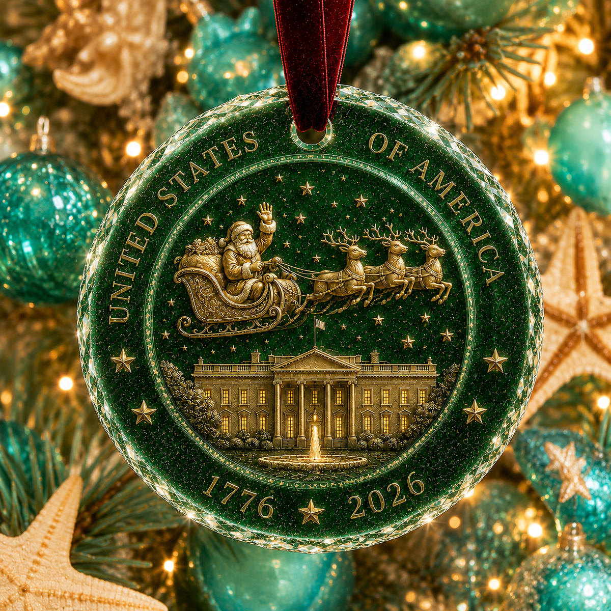 🎅 🎅 2026 Christmas Gift 50% Off--Celebrate 250 Years of America 🇺🇸 | 2026 250th Anniversary Christmas Ornament – A Meaningful Patriotic Keepsake & Holiday Gift