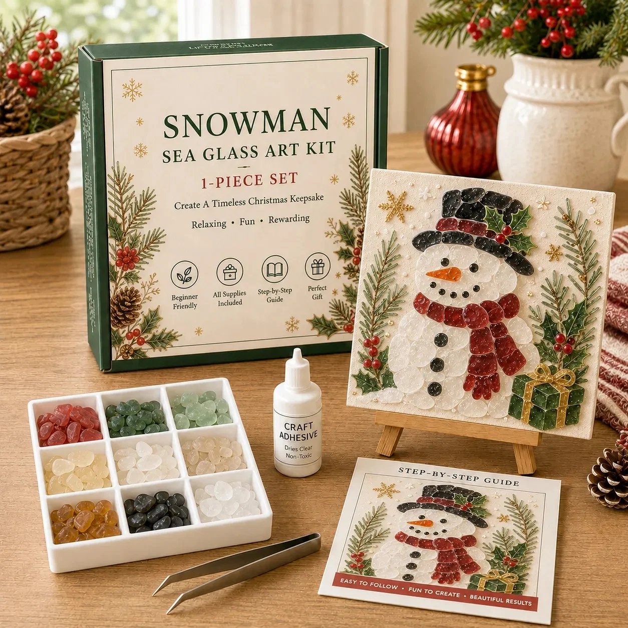 🔥🔥 LAST DAY 50% OFF 🎄 Christmas Sea Glass Art Kit